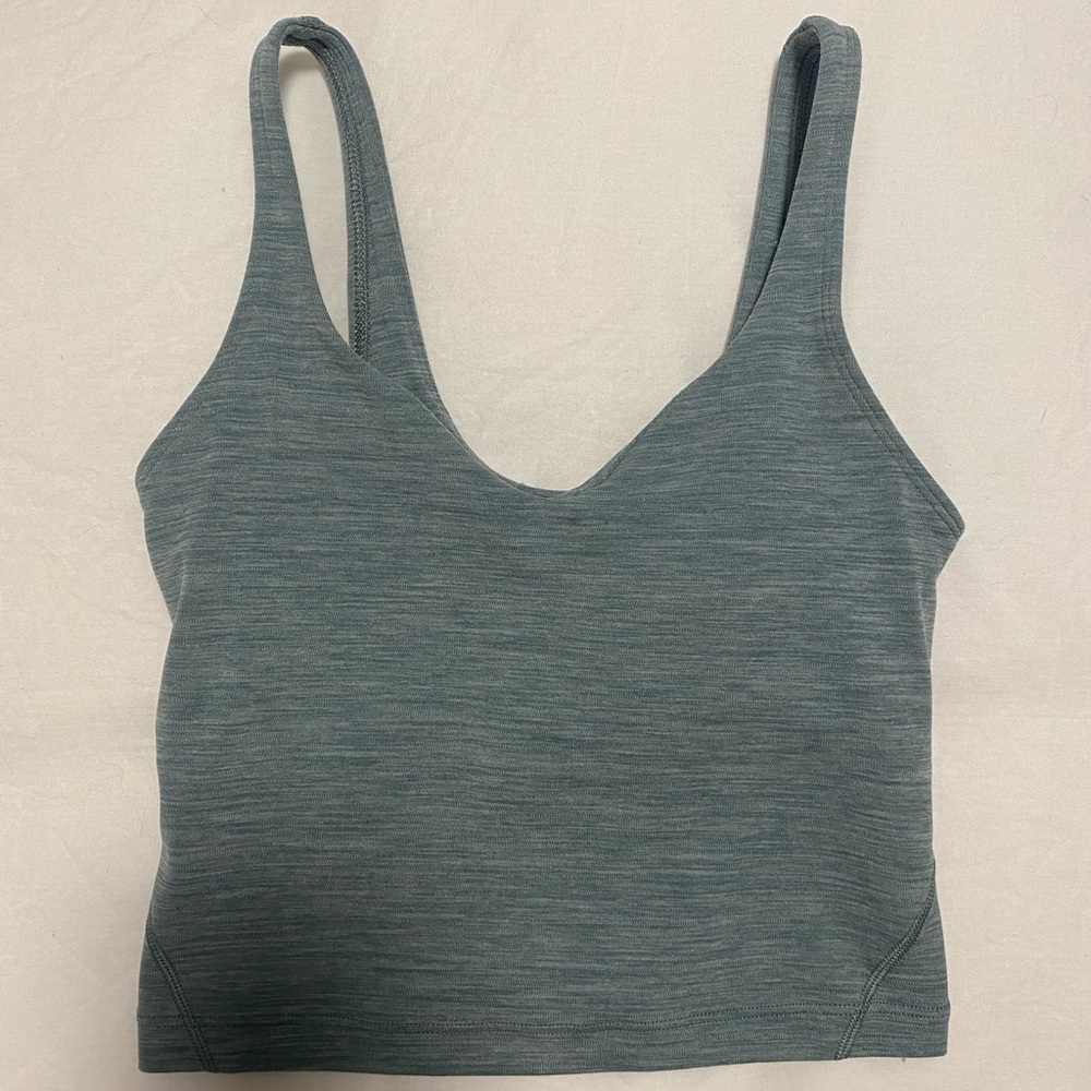 Lululemon Heathered Tidewater Teal Align Tank